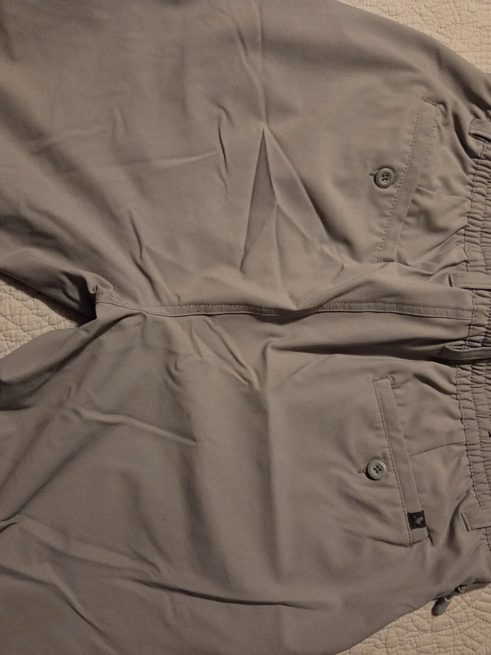 Men's Light Gray Golfing Jogger with Drawstring Waist